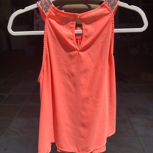 SOCIALITE TANK BLOUSE PINK WOMENS M - Picture 4 of 6